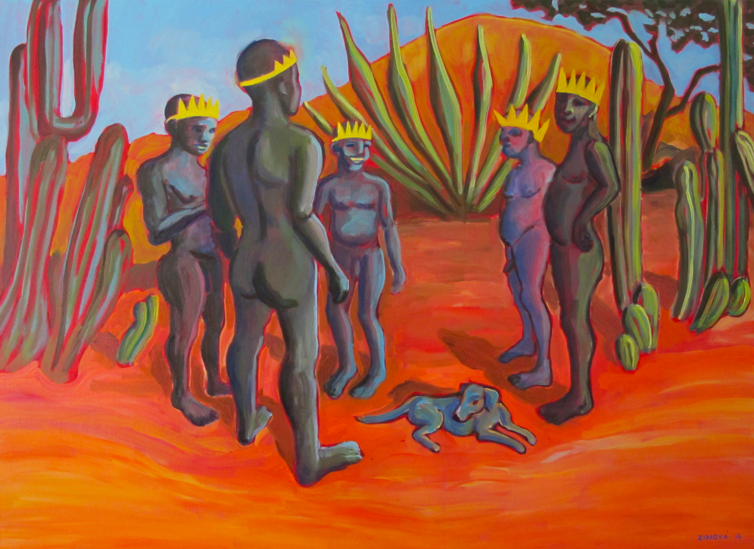 Kings, 100x80 cm, oil on canvas, 2015