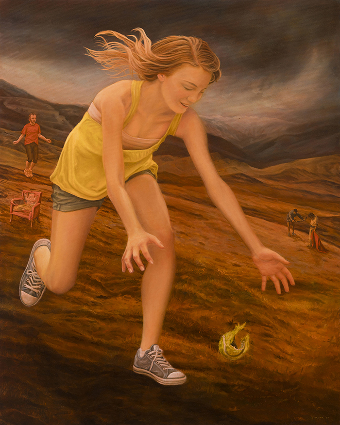 Study of joy, 80x100 cm, oil on canvas, 2017